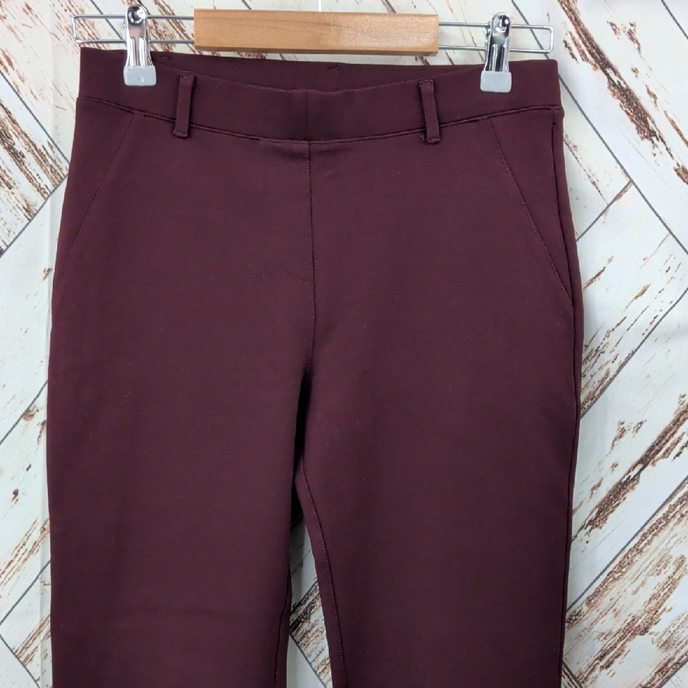 Quince Straight-Leg Pants in Wine - Picture 4 of 9